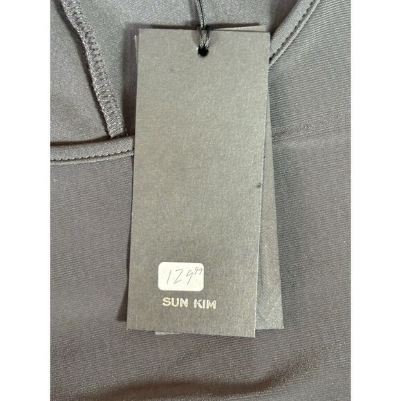 NEW Sun Kim Top Women Size Small Gray Minimalist Lagenlook Pullover Tunic - Picture 7 of 9